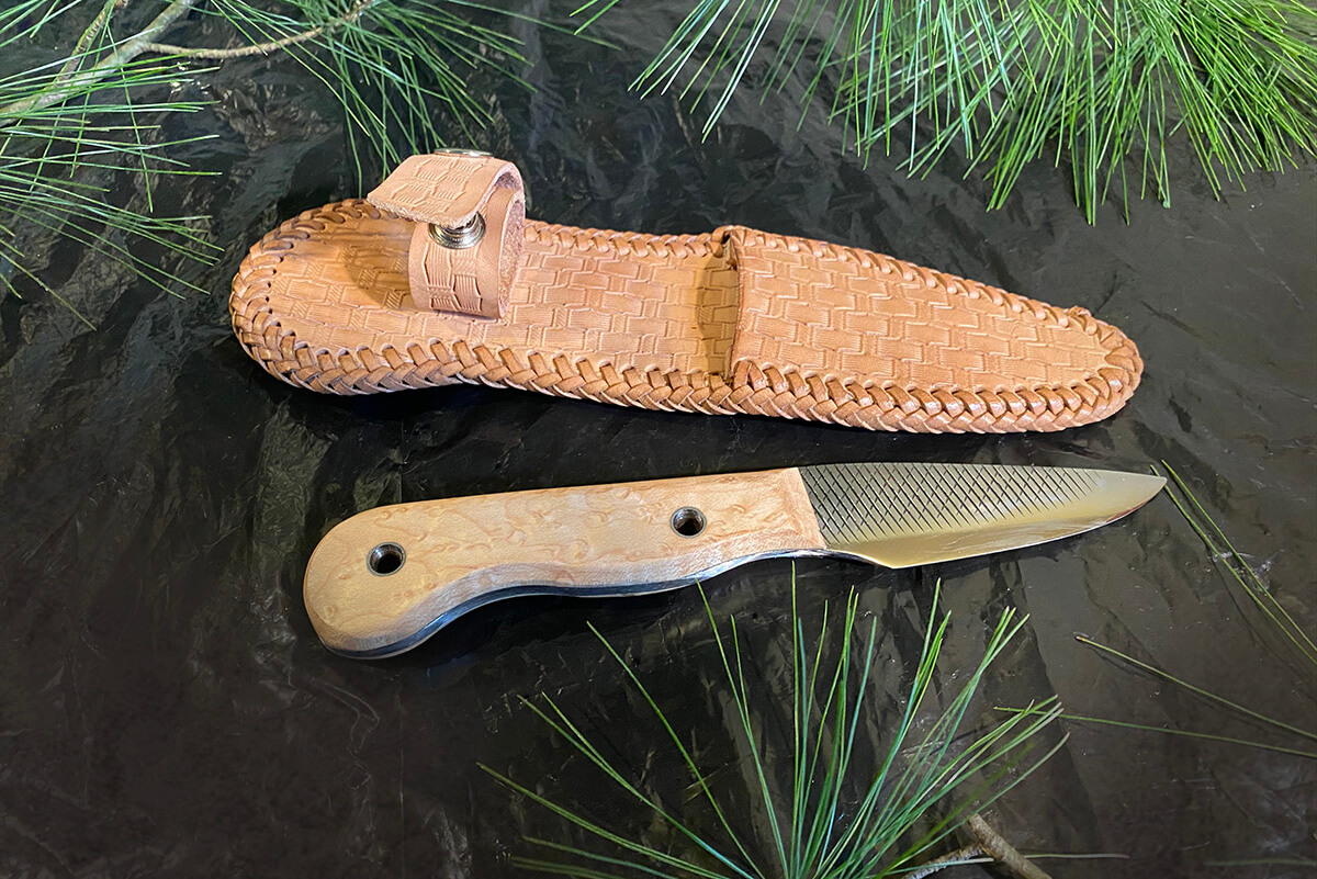 Birdseye Maple Handle and Farrier Rasp Blade